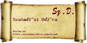 Szalmási Dóra névjegykártya
