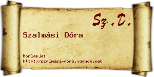 Szalmási Dóra névjegykártya