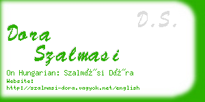 dora szalmasi business card